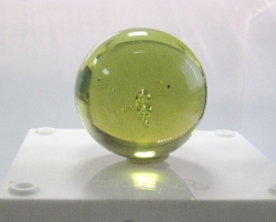 Glaskugel olivgelb, 50 mm, Stck
